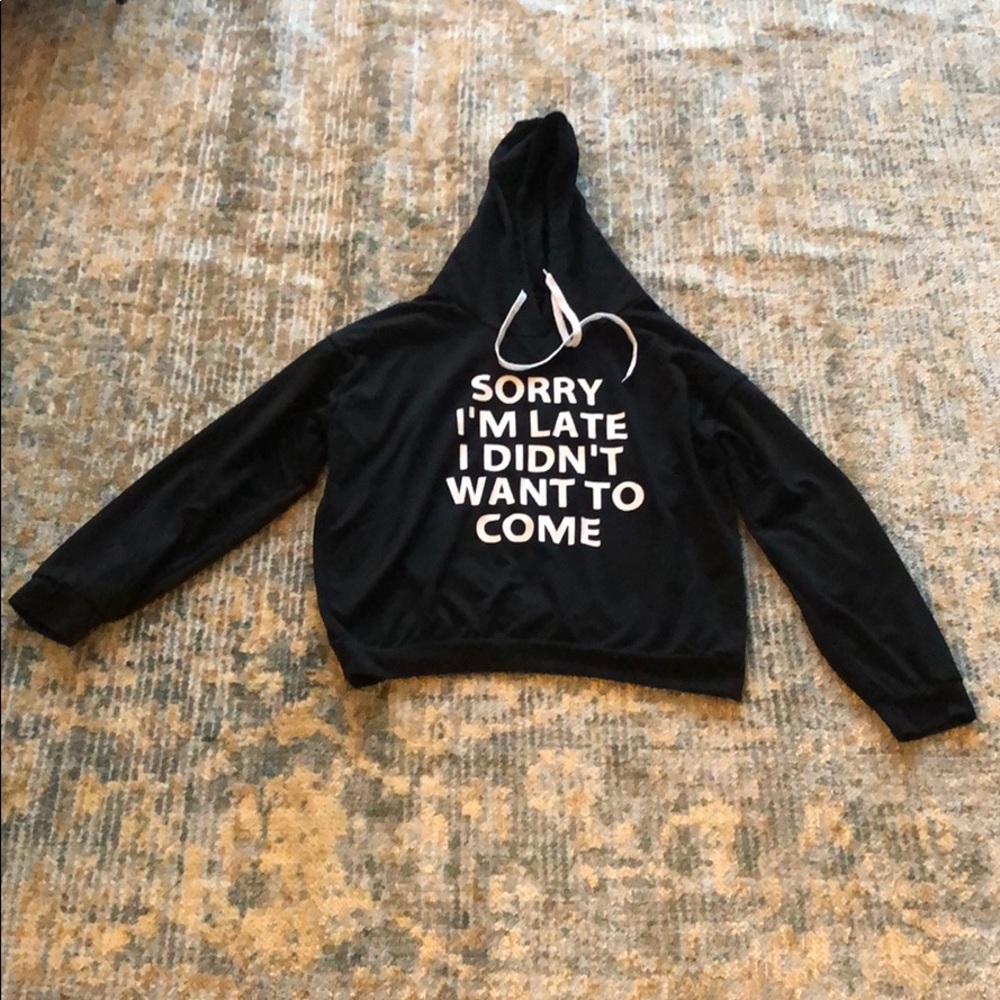 black hoodie